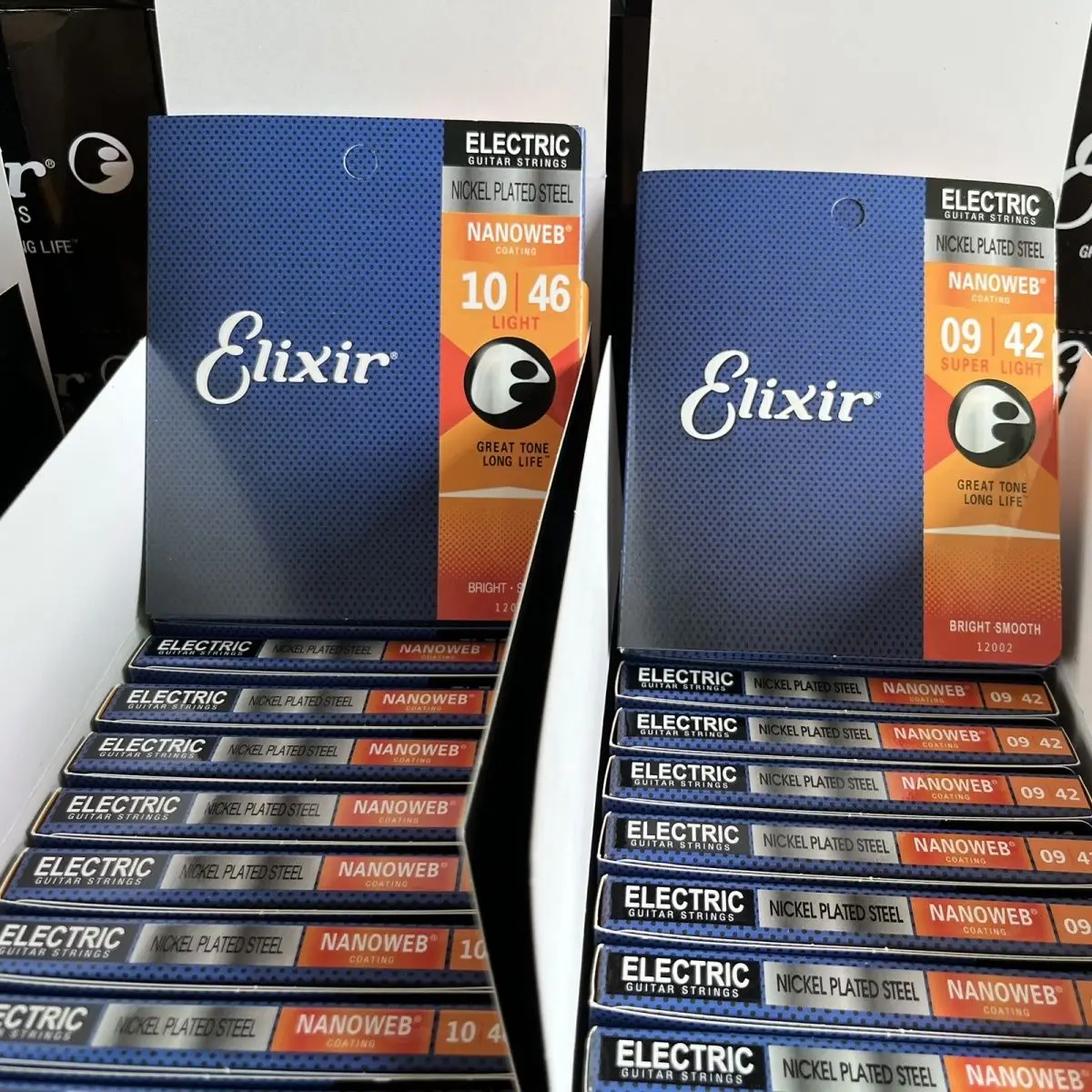 Elixir 12 Packs Acoustic Guitar String Nanoweb Phosphor 16002 16027 16052 16077 16102 For Electric Play Popular Music Rock