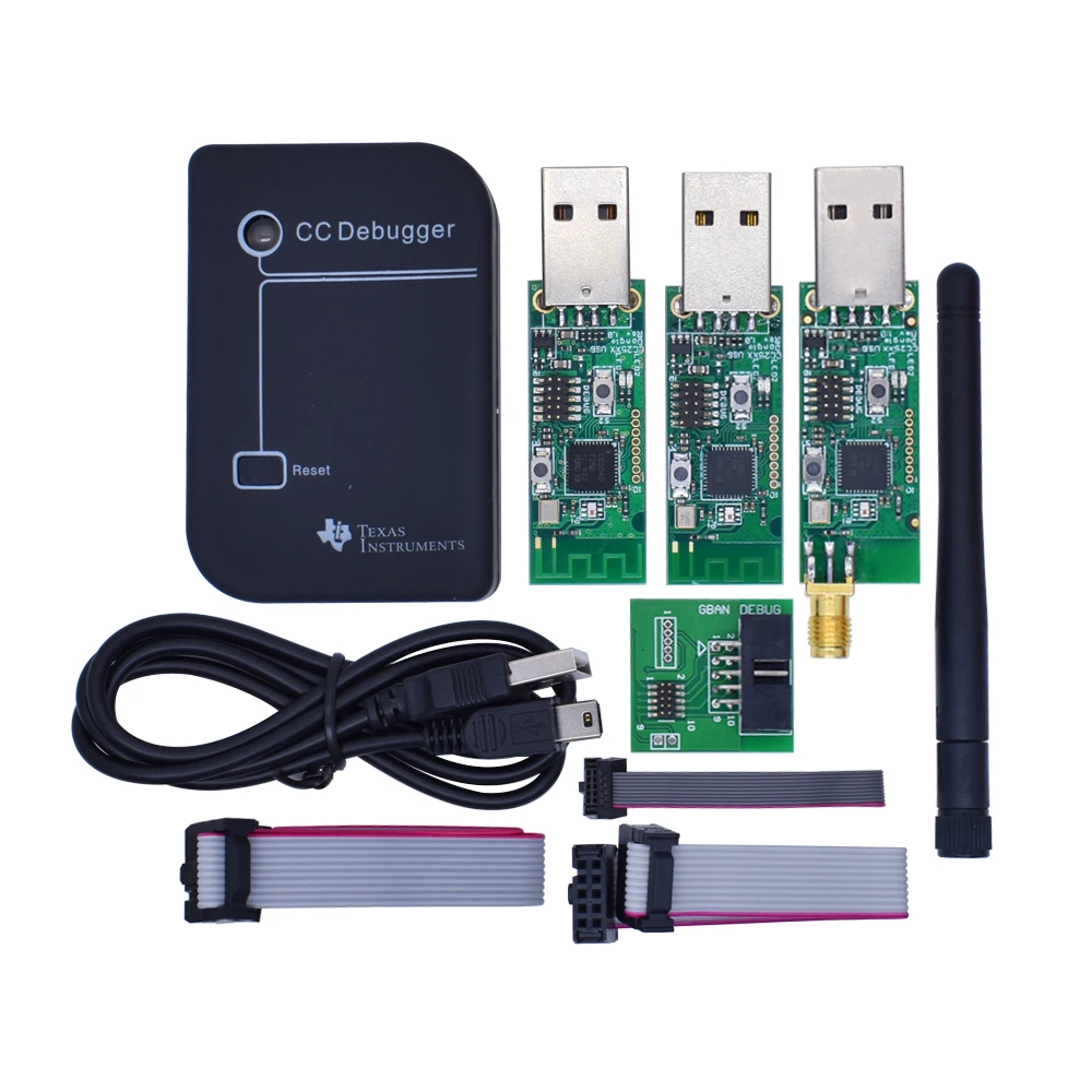 CC-Debugger Programmer with CC2531/CC2540 Sniffer, USB Debugger + Antenna for Zigbee & Bluetooth Development