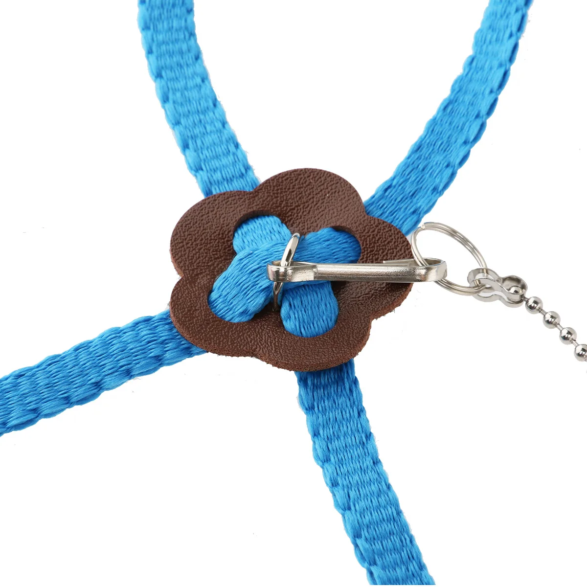 

Adjustable Reptile Lizard Harness Leash Durable Nylon 1.2m Metal Clasp Blue Leash for Outdoor Training Walking