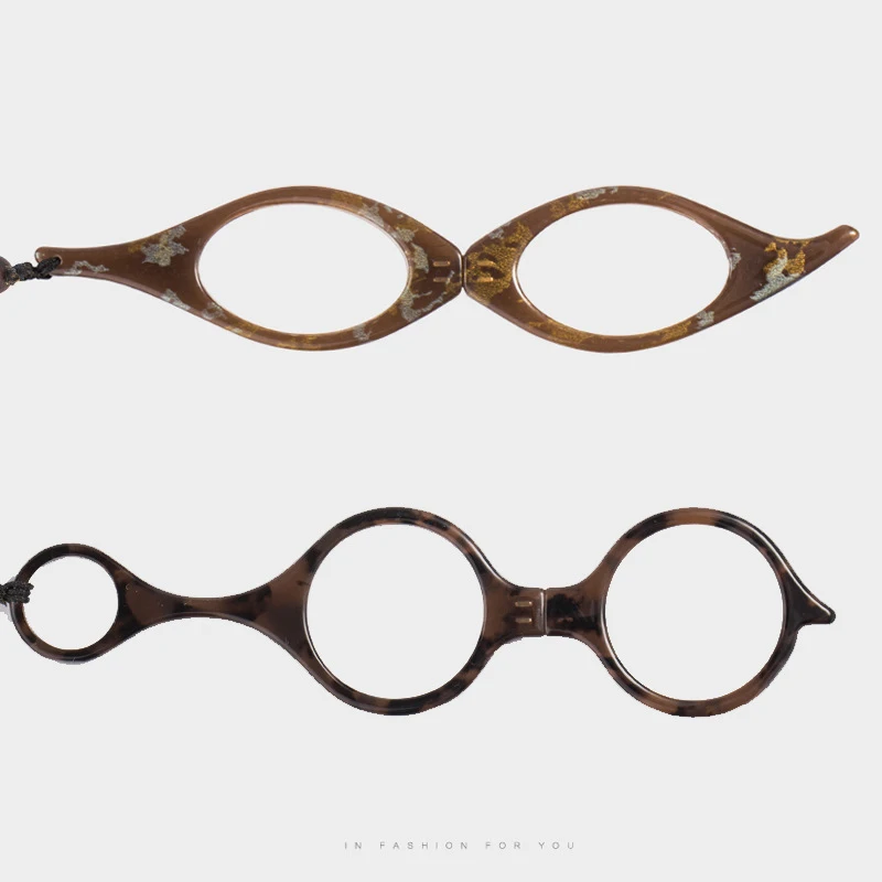 جديد المحمولة معلقة الرقبة طول النظر الشيخوخي النظارات قابل للتعديل للطي الرجعية إطار كامل نظارات للقراءة الرجال نظارات نسائية نظارات #6