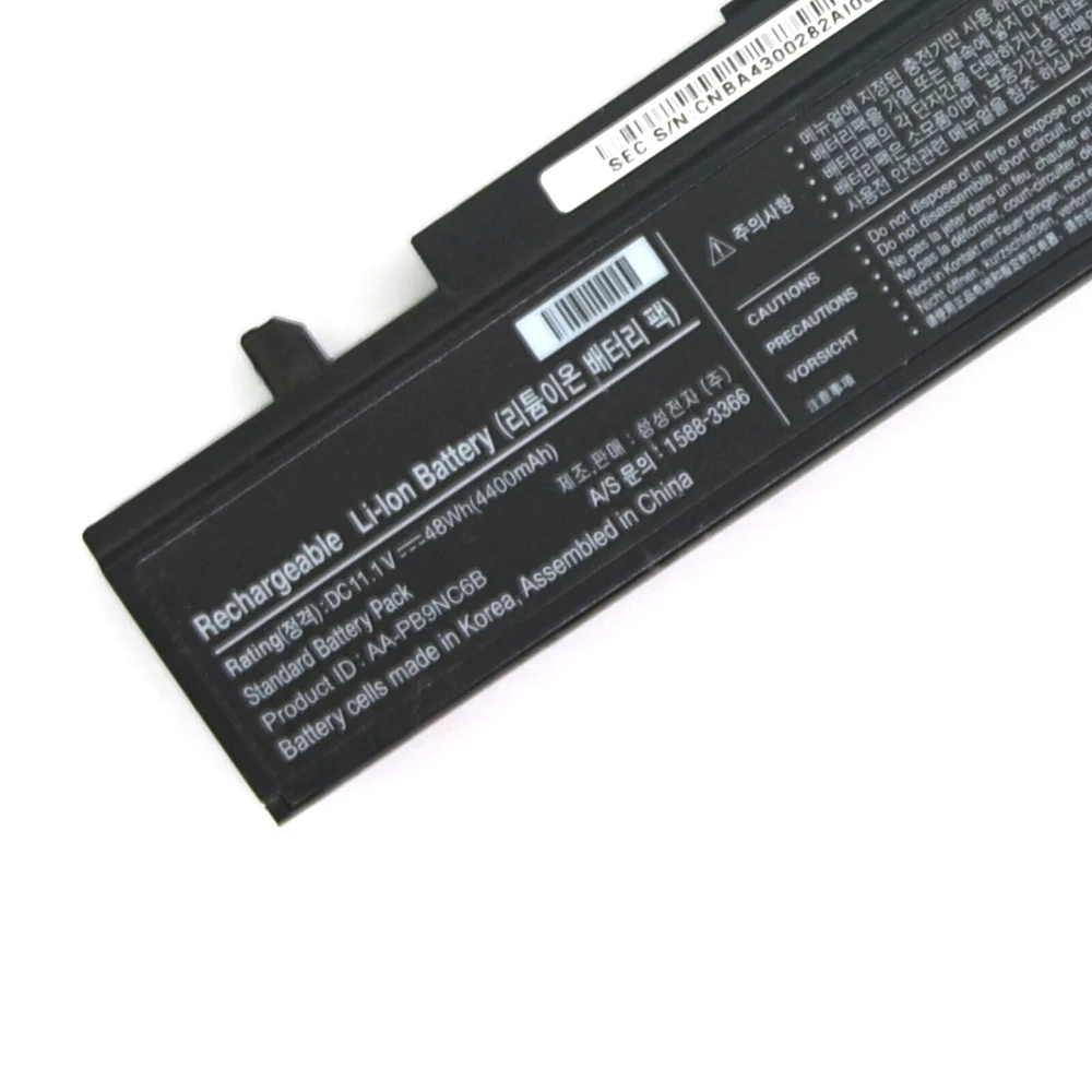 Imagem -04 - Original Genuíno Aa-pb9nc6b 11.1v 48wh Bateria do Portátil para Samsung R428 R430 R468 R523 R525 R538 R580 R730 Novo