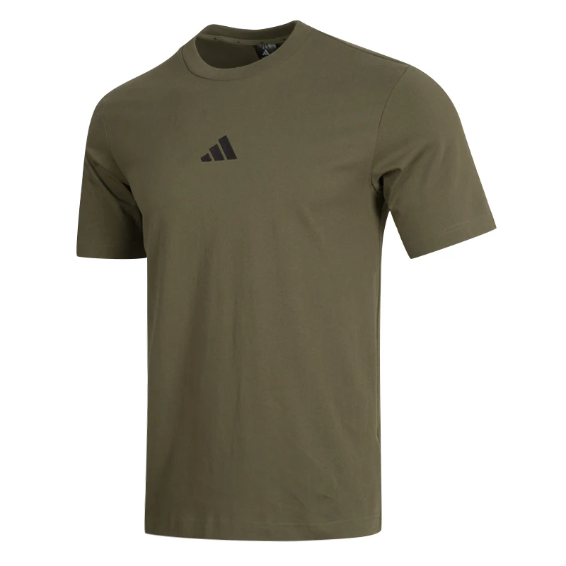 Camiseta Adidas para casal, roupa esportiva masculina e feminina, algodão, macia, confortável, respirável, gola redonda, top casual de manga curta Jf1097