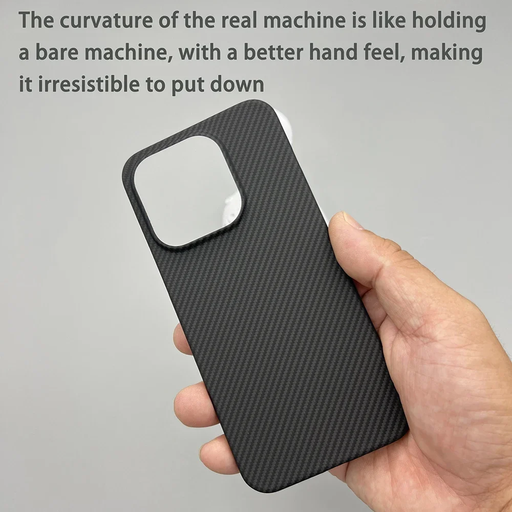 Etui na telefon OnePlus 15 z włókna kevlarowego, twarda obudowa z włókna aramidowego, ultracienka, lekka, magnetyczna, biznesowa, ochronna. — zdjęcie produktu 5