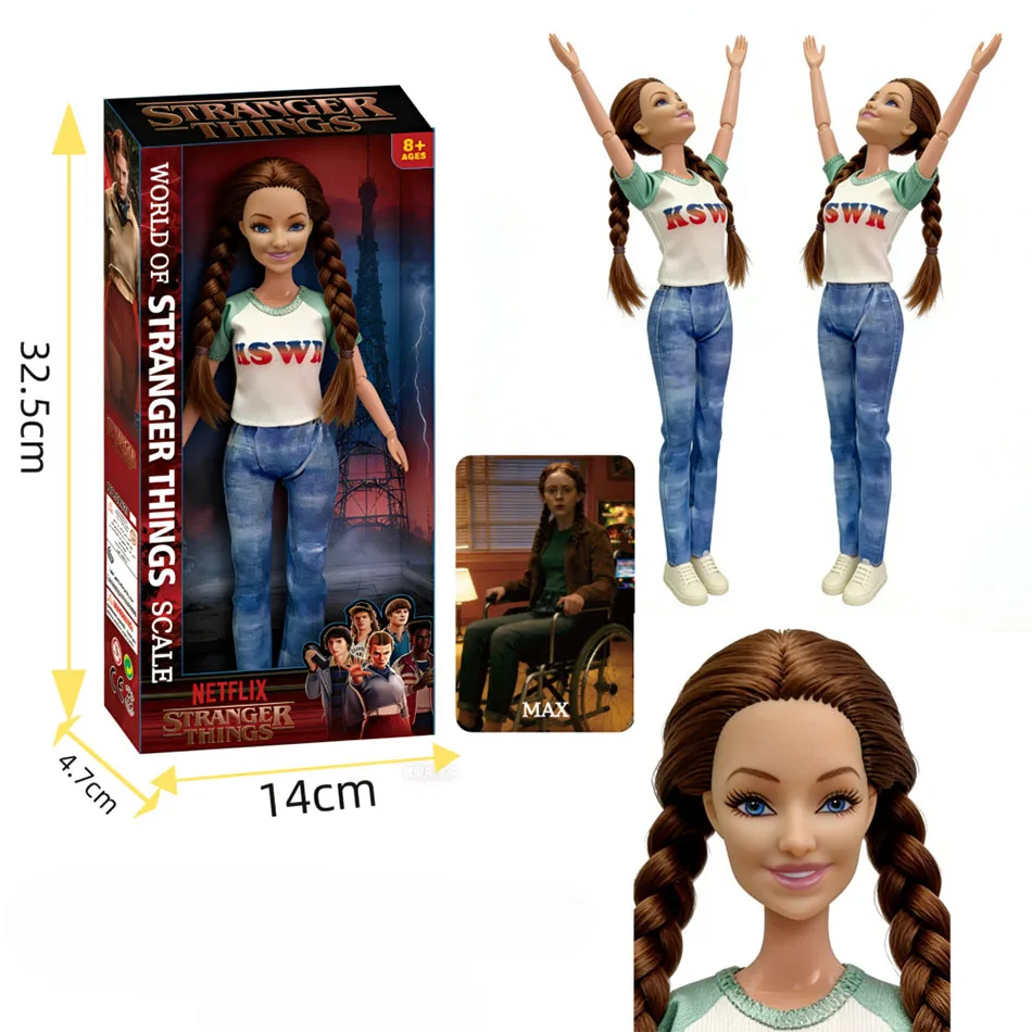 Stranger Things HOLLY ELEVEN MAX WILL DUSTIN 인형 다관절 액션 피규어 모델 장난감 컬렉션 어린이용