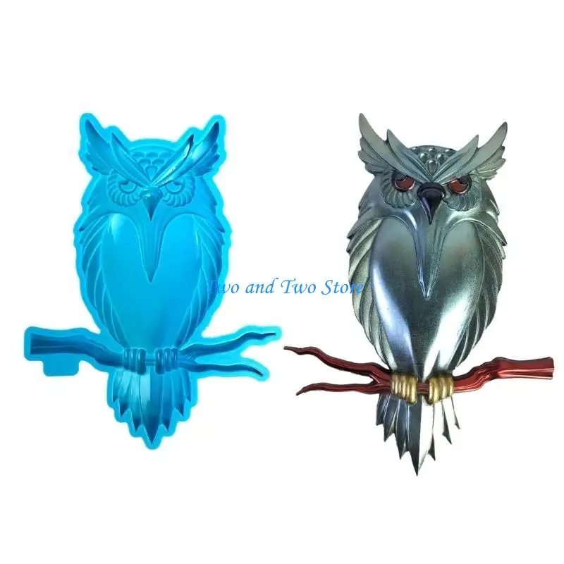 HX6F قالب راتنج البومة المتين للحرف اليدوية قالب راتنج مثالي لصنع الهدايا #5