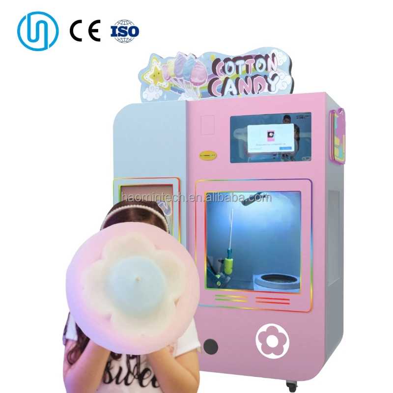 Factory Direct Selling Cotton Candy Machine Automatic Candy Floss Vending Candy Maker