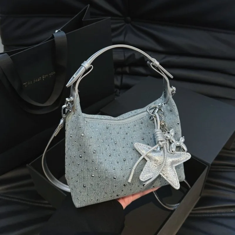 

Fashion Diaper Bag Large Capacity Textured Shoulder Tote Handbag Unique Leisure Business Stylish For Commuter Women