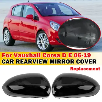 Pro Vauxhall Corsa DE 2006-2019 Náhradní kryt zpětného zrcátka, křídlo, vnější kryt dveří, zadní kryt, černá 8 nejlepší prodej tuning Corsy - №6