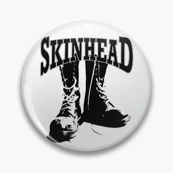 Skinhead Forever  Soft Button Pin Gift Fashion Clothes Funny Brooch Lover Cartoon Hat Collar Women Jewelry Decor Lapel Pin Cute