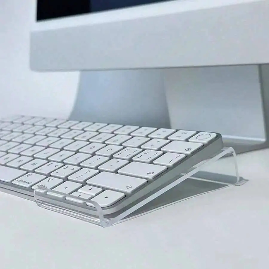 1Pc Acrylic Stand - Compact Desktop Riser And Mini PC, Space-Saving Design, Ideal For Modern Office| Stylish Keyboard Holder|