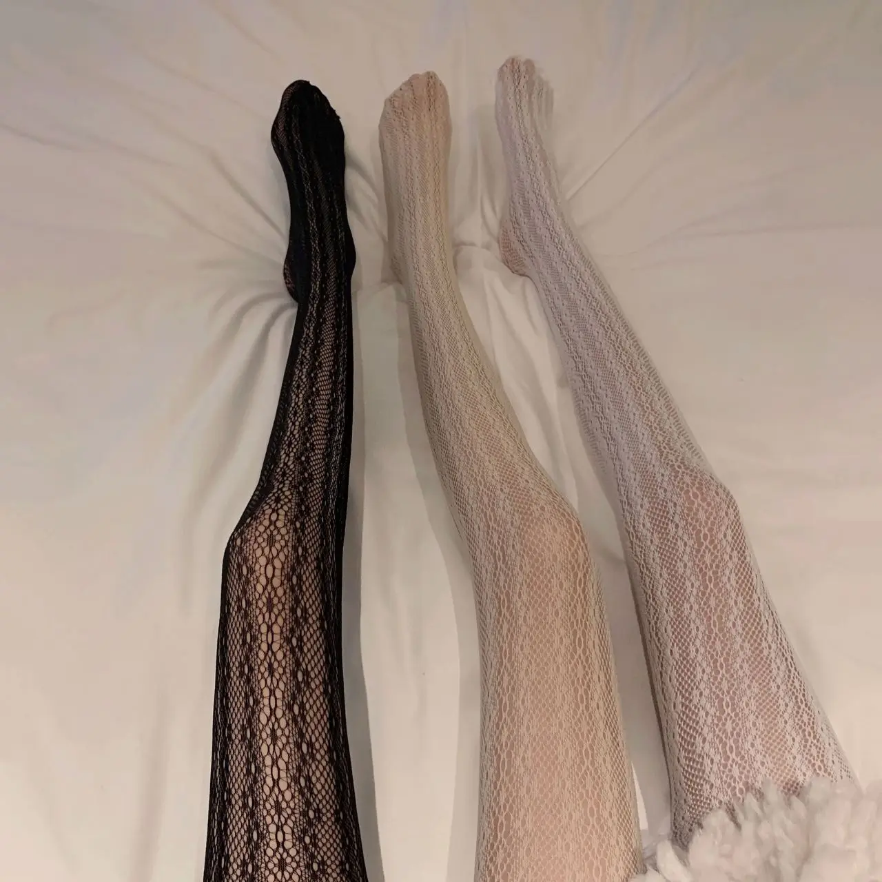 Autumn Women Lolita Tights Lace Stockings Woman Hollow Out White Female Pantyhose Women's Carved Net Socks Tattoo Tights Pattern