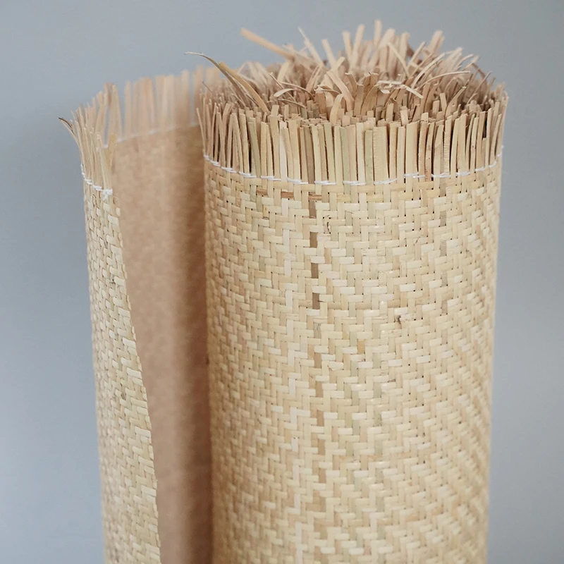 Handwoven indonésio Natural Real Rattan, DIY Reparação de Tecelagem, Móveis, Cadeiras, Mesas, Rolo Inteiro, 35-80cm de Largura, 15 m, Rolo Inteiro