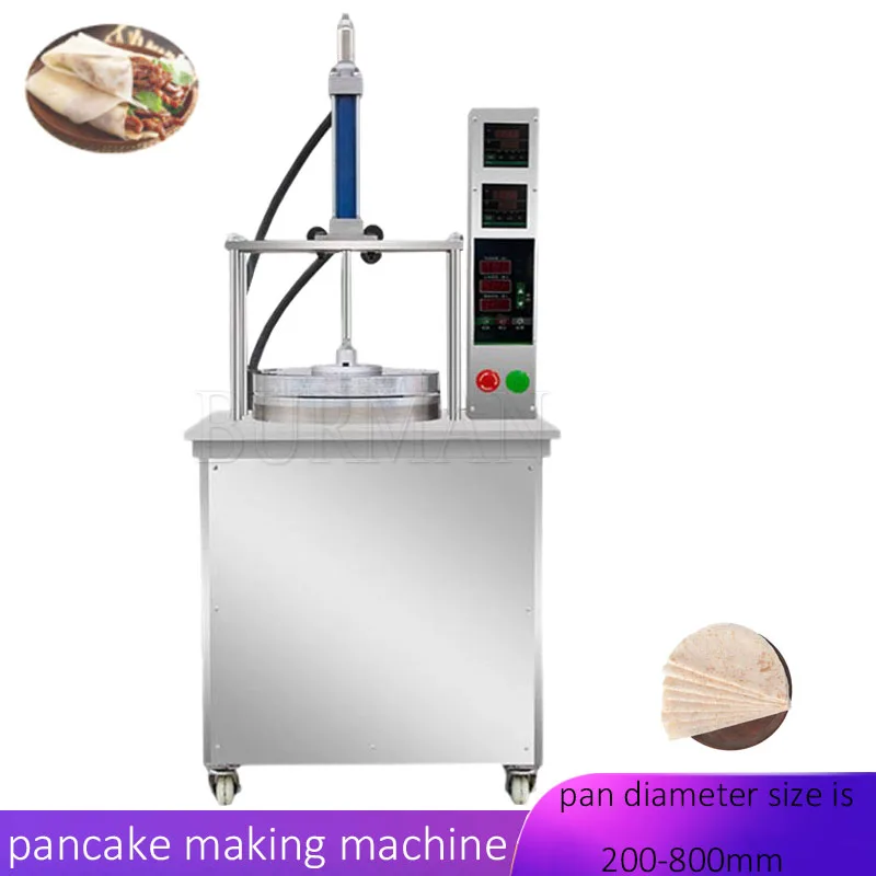 

Automatic Pneumatic Tortilla Pizza Former Pancake Bread Pizza Crust Base Dough Pita Press Presser Form Naan Make Machine