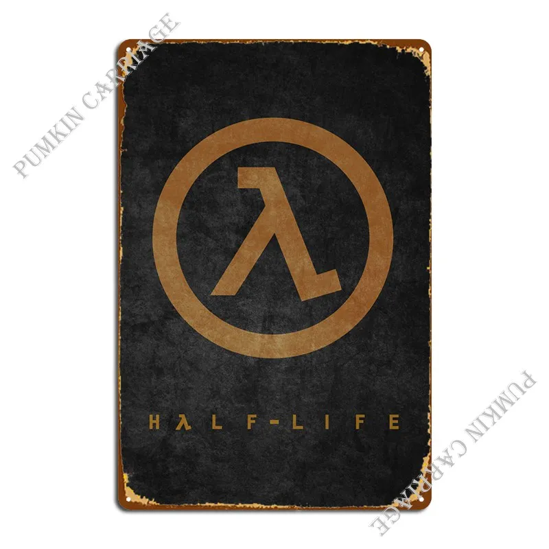 Half Life 2 Lambda Poster Metal Signs Rusty Painting Cave Club Tin Sign Poster