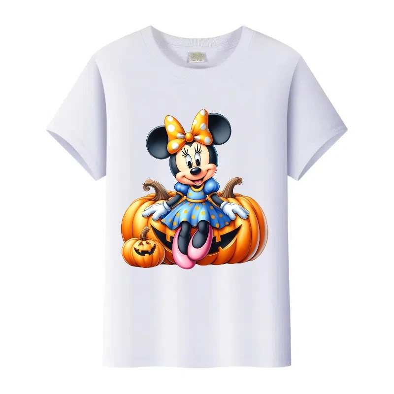 

Cute Woman Tops Streetwear Family Girls Tshirt Men Blouse Kids Tees Disney Cartoon Mickey Mouse Minnie Print Ladies T-Shirt Gift