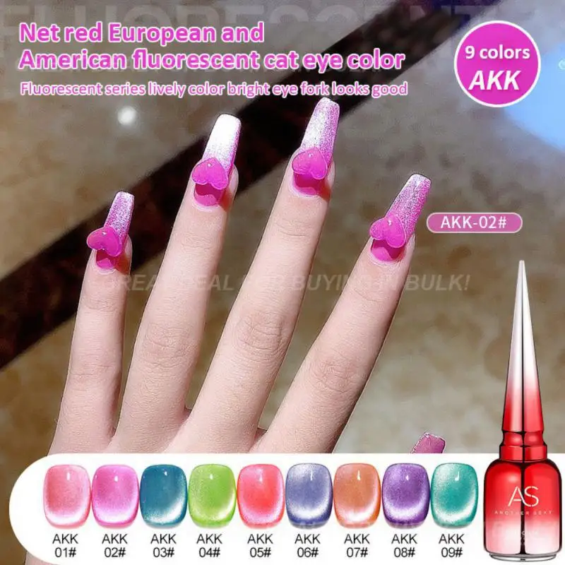 

15ml Translucent Cat Magnetic Gel Polish Semi Permanent Colorful Glitter Magnetic Nail Gel Soak Off UV Gel Nail Art Gel Varnish