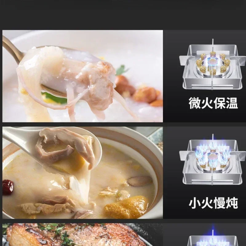 Kitchen rolling gas stove household double built-in energy-saving fire stove built-in countertop built-in