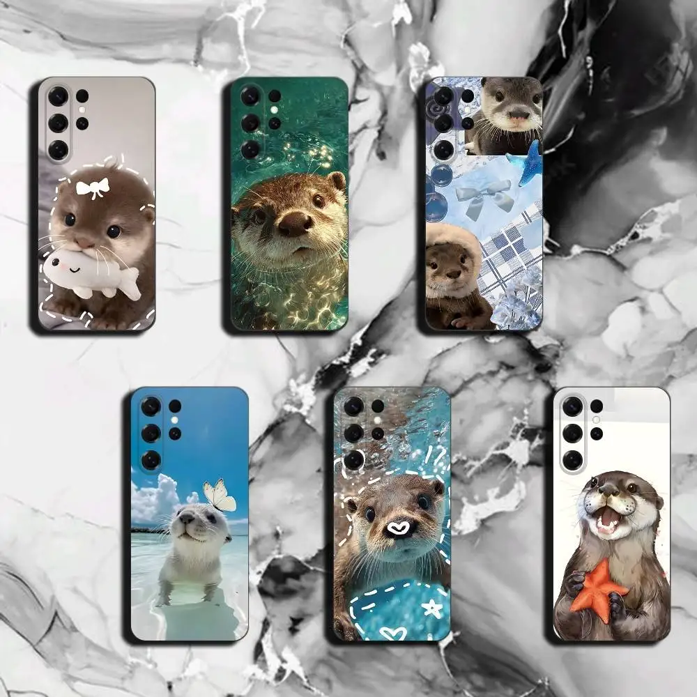 Cute Sea Otter Phone Case for Samsung Galaxy S26 Ultra S22 Plus S21 FE Cover S21 23 24 25 Ultra
