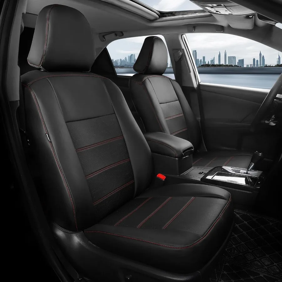 

Чехлы на сиденья Camry L LE XLE 2012 2013 2014 2015 2016 2017, индивидуальные чехлы на автомобильные сиденья, полный комплект, водонепроницаемая дышащая кожа