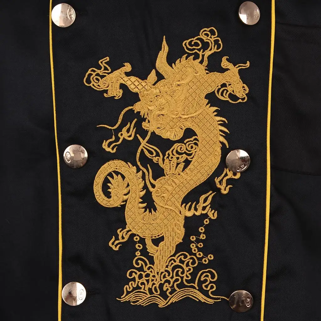 Veste à manches courtes pour vêtements de chef professionnels avec broderie personnalisée