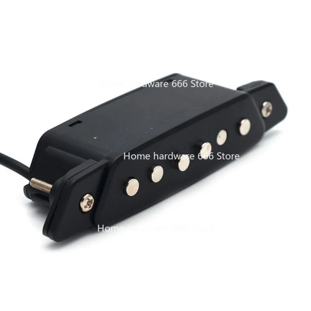 Six-string Guitar Pickup SH85 Hole-free 40-inch Folk Acoustic Acoustic Guitar Pickup Matte Black Sound Hole Pickup