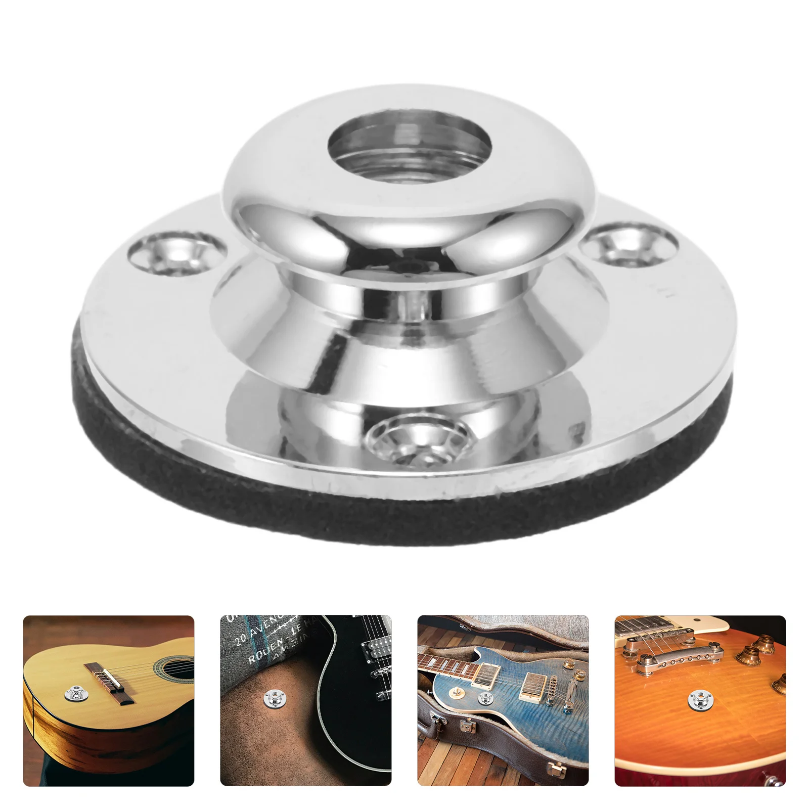 

1Set Durable Threehole Silver Tail Pin Guitar Bass Pickup Mounting Screws Easy Installation Versatile Compatibility Enhanced