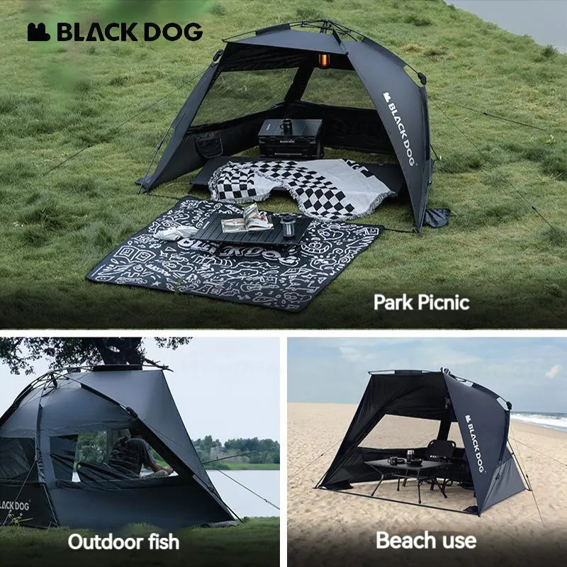Naturehike blackdog barraca de acampamento automática à prova d