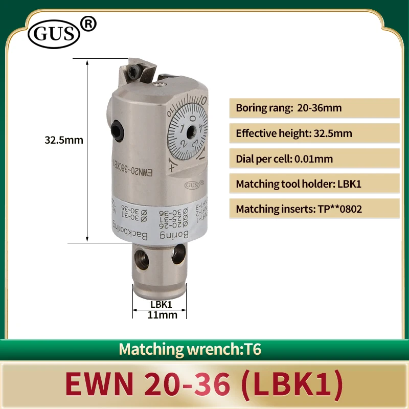 رؤوس مملة دقيقة EWN EWN20-36 EWN25-47 EWN32-60 EWN41-74 EWN53-95 CKB1- 5 LBK 1-5 شريط تخريم قابل للتعديل حجم التجويف