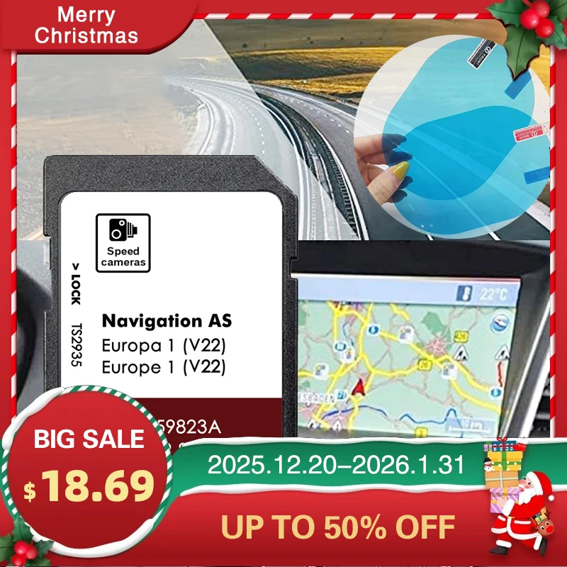 

AS V22 V03959823A Sat Nav Maps Europe Navigation SD Card 32GB for Seat ibiza Navi System MIB2 Free Delivery