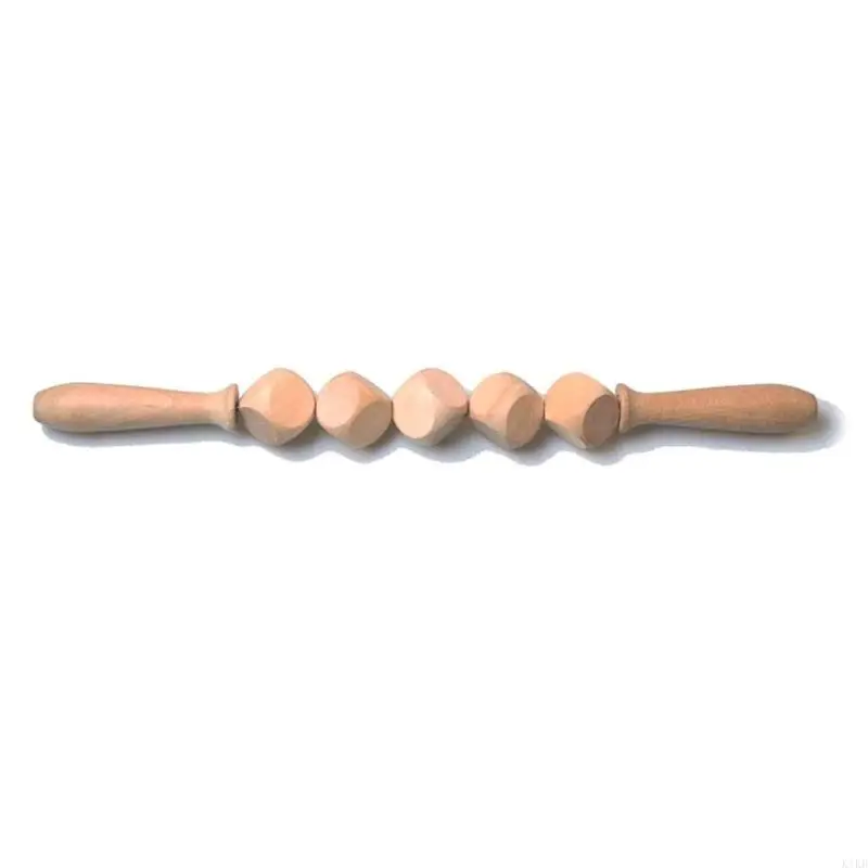 

Professional Wooden Massage Tools Anti Cellulite Cubed Body Roller Manual Muscle Pain Relief Therapy Relaxation Lymphatic