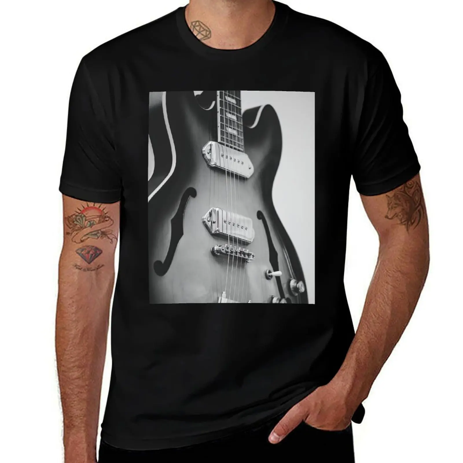 

Guitar T-Shirt valentines clothes kawaii clothes topping affliction shirts men tshirt