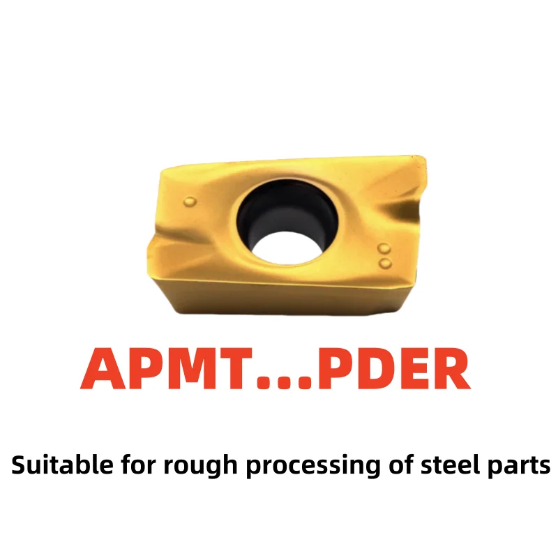 5PCS APMT...PDER 1135 1604 Macchine utensili CNC Acciaio inossidabile BAP300 BAP400 Inserti per fresa in metallo duro ad angolo retto