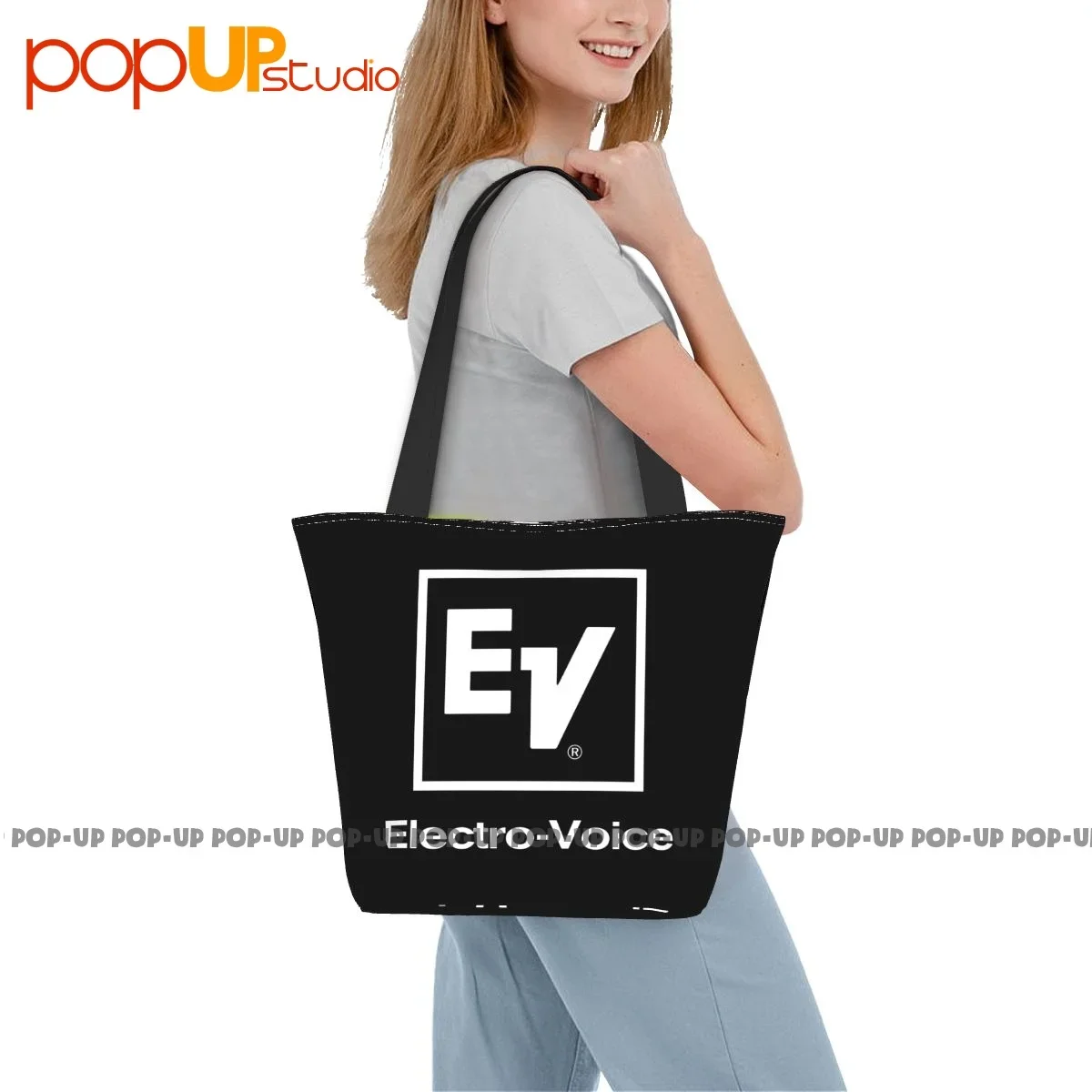 Ev Electro Voice Logo Fashion Handbags All-Match Shopping Bag Shopper Purses