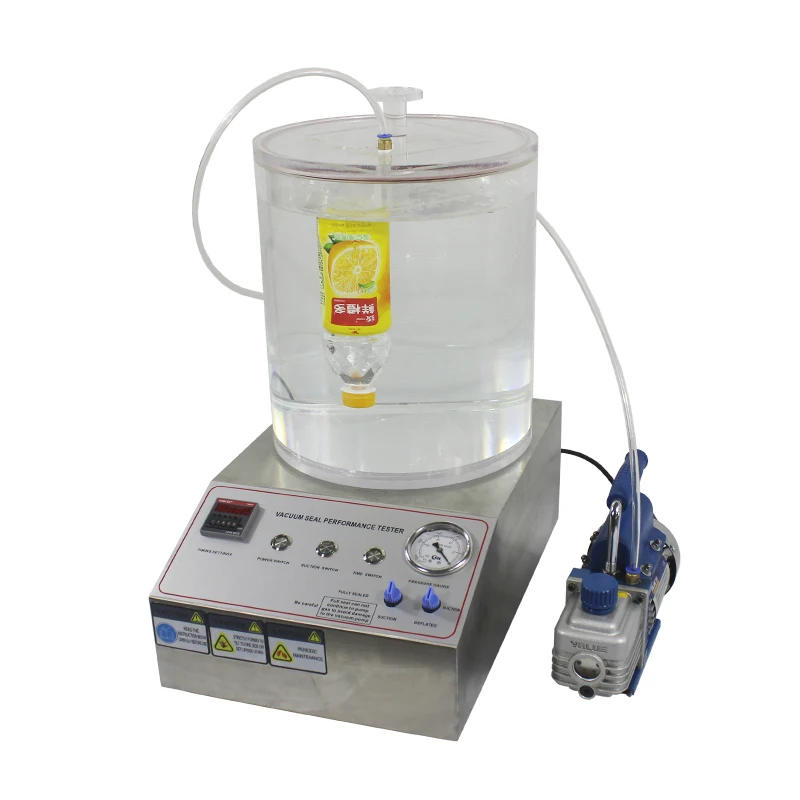 Pressure decay leak tester high accuracy packaging sealing tester for can bottle sachet test