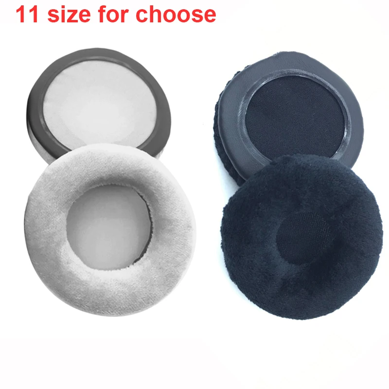 1 زوج المخملية العالمي سماعة الوسائد منصات الأذن وسادة 70 مللي متر 90 مللي متر 60 مللي متر-110 مللي متر لجميع سماعات الأذن