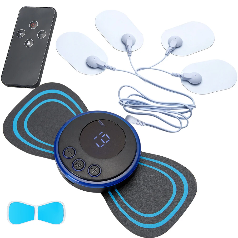 

Neck Massager Mini Portable EMS Electric Cervical Massage Patch Pulse Body Muscle Stimulator Pads Relieve Fatigue Relax Tool