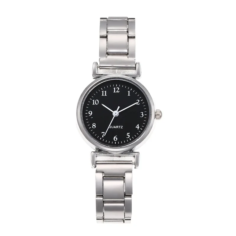 Reloj de pulsera de plata para mujer, esfera pequeña, reloj de pulsera de lujo para mujer, reloj de cuarzo elegante de acero para mujer, reloj de regalo a la moda para mujer