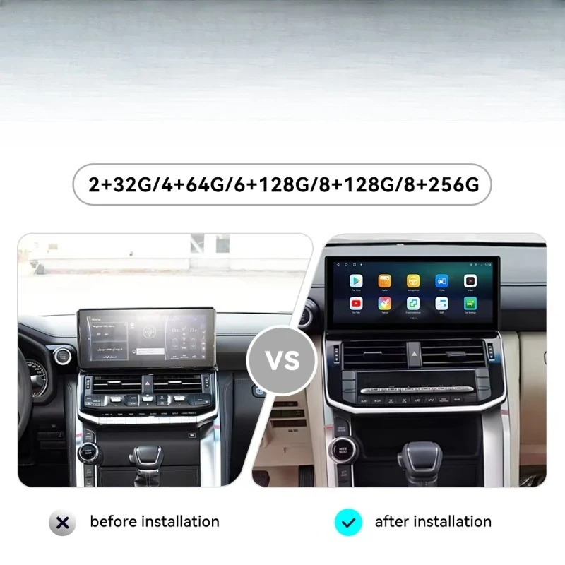 Baoshang  12.3inch Android14 Car Radio for  Land Cruiser LC300 2022  Navigation  Video Multimedia Player HeadUnit