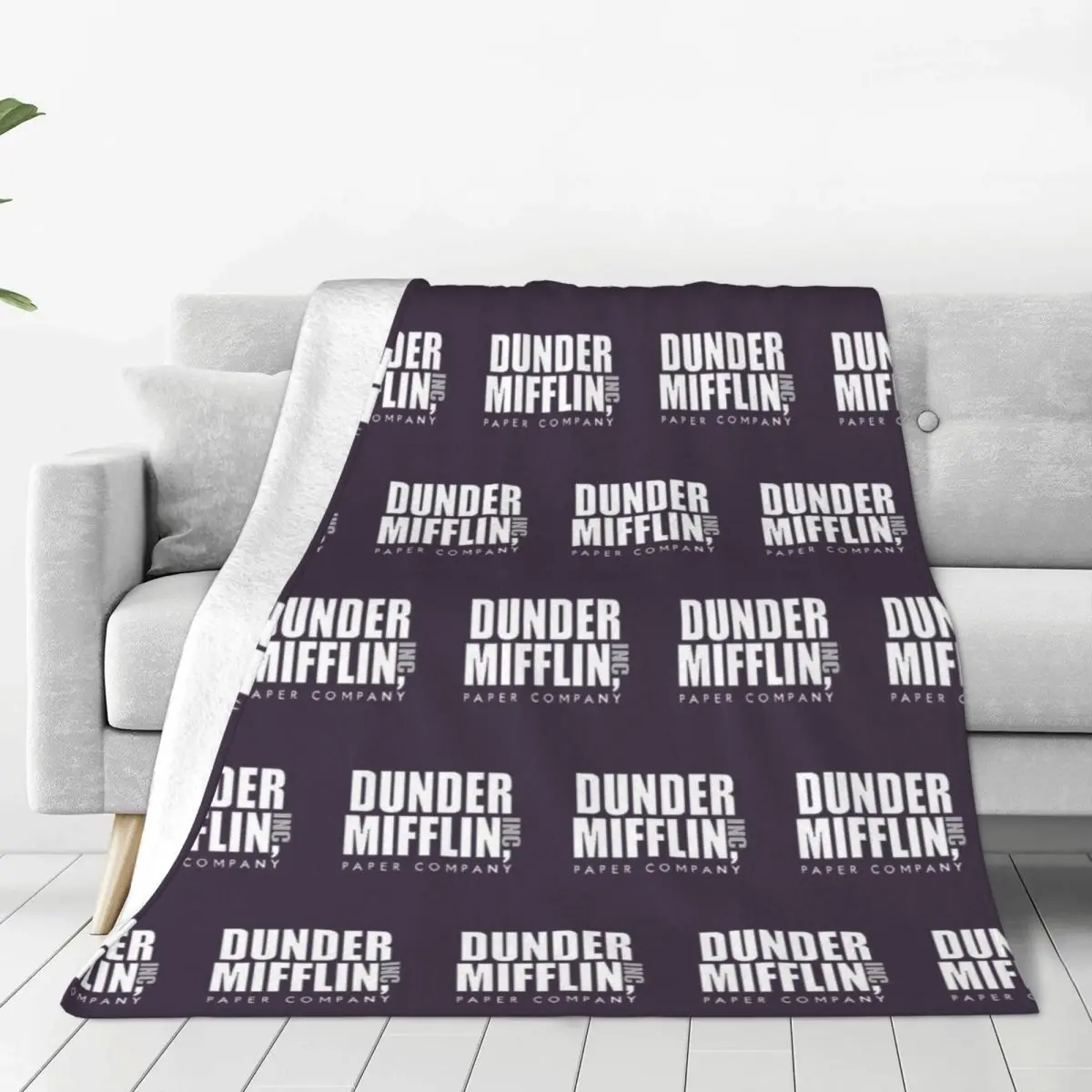 

Одеяла с логотипом Dunder Mifflin, мягкое теплое фланелевое одеяло, плюшевое одеяло для кровати, гостиной, пикника, путешествия, домашнего дивана