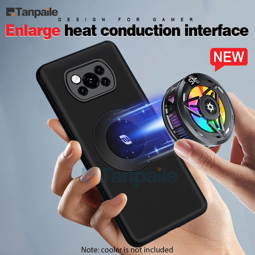 Tanpaile Cooling Magnetic Phone Case For Xiaomi Poco X3 NFC Pro GT X4 F4 F3 F5 Bumper Graphene Heat Dissipation Back Cover