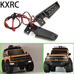 1 paio di fendinebbia paraurti anteriore ad alta luminosità a 6 lampade 7.4V per 1/10 RC Crawler Car Traxxas TRX4 New Bronco 2021 parti di aggiornamento