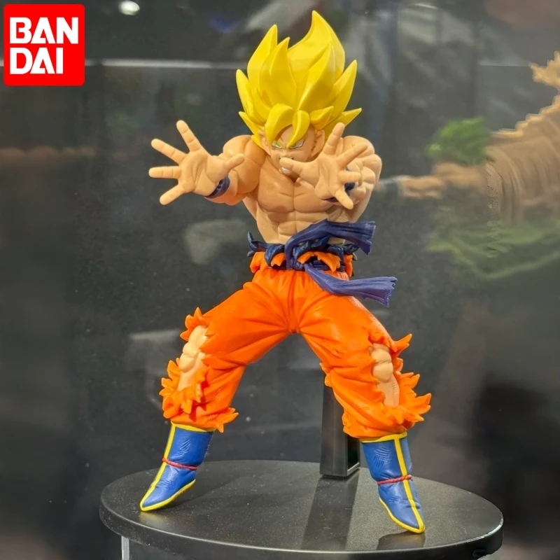 

Горячая оригинальная Bandai Super Saiyan Banpresto Dilang Ball Match Makers Son Goku, аниме-фигурка, модная игрушка, декор, праздничные подарки