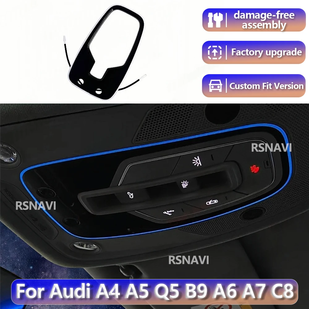 

RGB color streamer Plug and play for Audi A4 A5 Q5 B9 A6 2016 - 2025 Reading Light Ambient Light Original Light Decorative Lamp