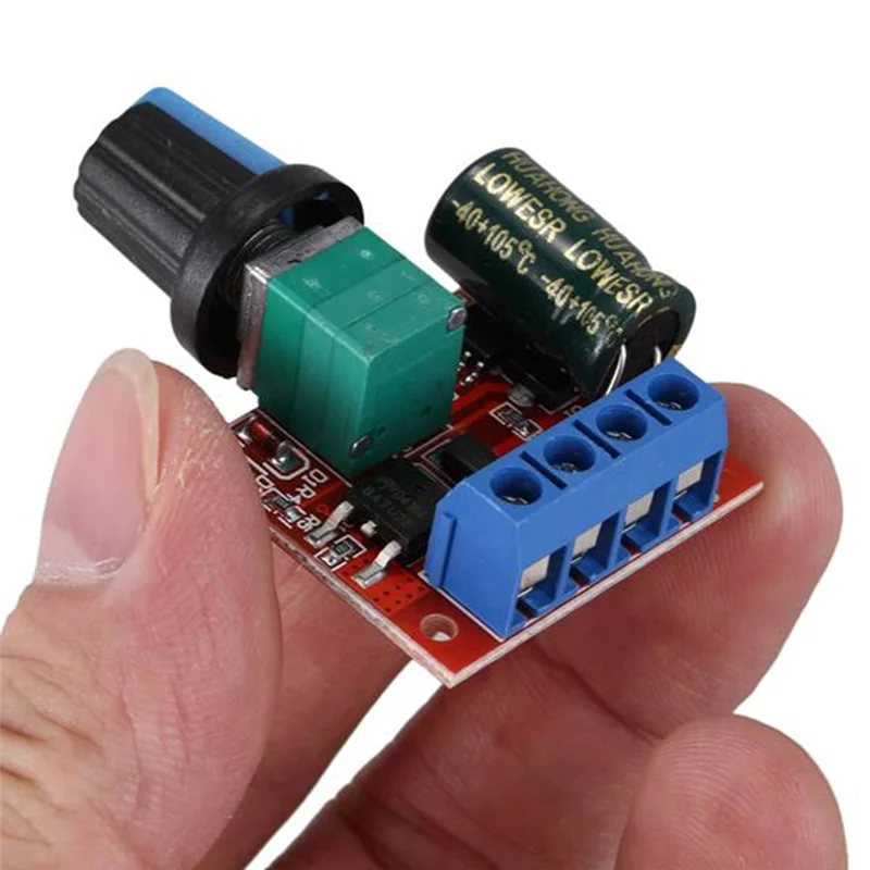 -MEOF PWM DC Motor Governor 5V-35V Speed Switch 5A Switch Function LED Dimmer