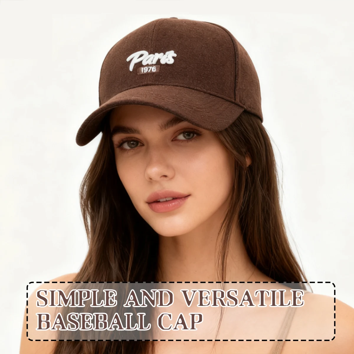 Wide-Brimmed Baseball Cap for Women, Versatile Hard-Top Hat, Deepened and Enlarged Duckbill Cap for Men, Suitable for Large Faces, Makes the Face Look Smaller