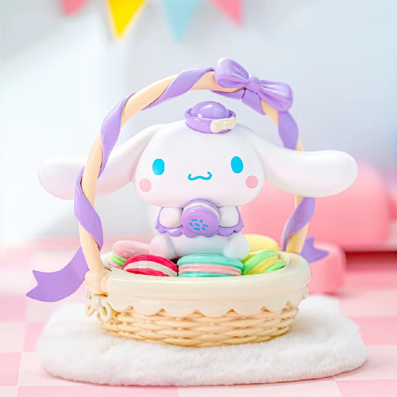 Sanrio – série cadeau de dessert familial, boîte aveugle, ornements périphériques, artisanat tendance, bureau garçon cannelle
