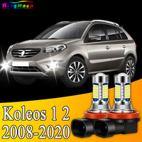 2x Front Fog Light Accessories 81LED Bulb Lamp For Renault Koleos 1 2 2008-2020 2009 2010 2011 2012 2013 2014 2015 2016 2017