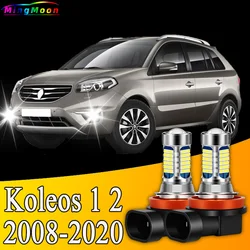 2x Front Fog Light Accessories 81LED Bulb Lamp For Renault Koleos 1 2 2008-2020 2009 2010 2011 2012 2013 2014 2015 2016 2017