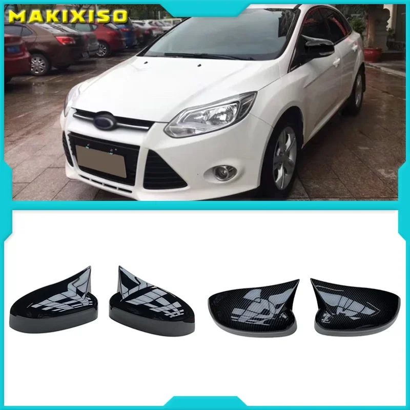 

2pcs Car Auto Side Rear View Mirror Cover Trim Caps for Ford Focus MK2/MK3 Sedan(DYB) Turnier(DYB) Hatchback Car Styling