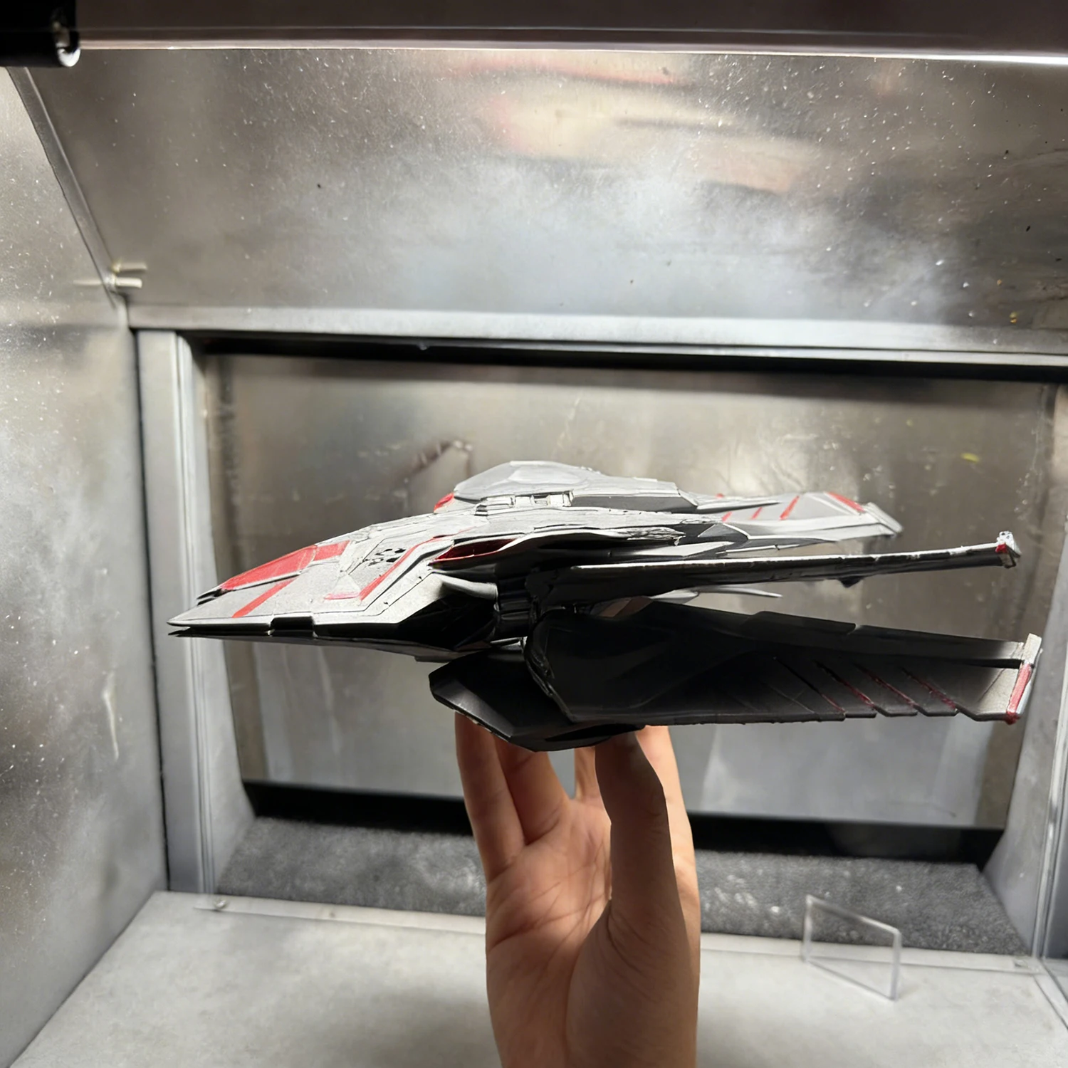 35cm 인터스텔라 스콜피오 우주선 조립 모델, 자석 접이식 날개, 정적 모델 선박 장난감 장식품